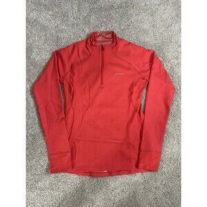 Columbia Running Jacket Pink Omni-Heat Heavyweight Salmon Quarter Zip Woman’s M